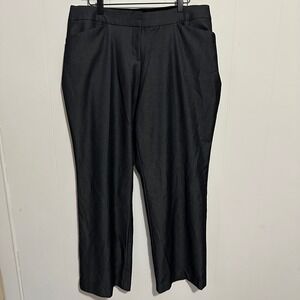 Worthington Woman Curvy Fit Perfect Trouser Black Dress Pants 14W
